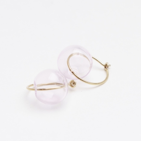 Bubble Hoop - Rose CATZ håndlavede smykker fra eget værksted