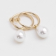 Creol til uden huller - Pearl Drop Gold catz