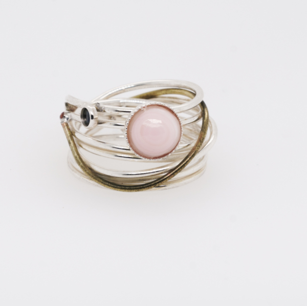 Unika ring med rosa sten catz U