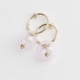 Creol til uden huller - Drop Bubble Hoop Pink catz