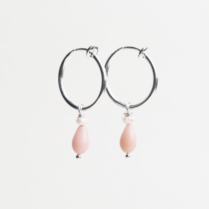 Creol til uden huller - Coral Drop Silver catz