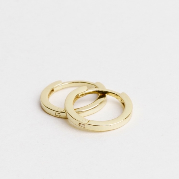 Edgy Tiny Hoops - forgyldt catz