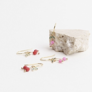 Mini Kirsebær - øreringe catz, håndlavede smykker fra eget værksted