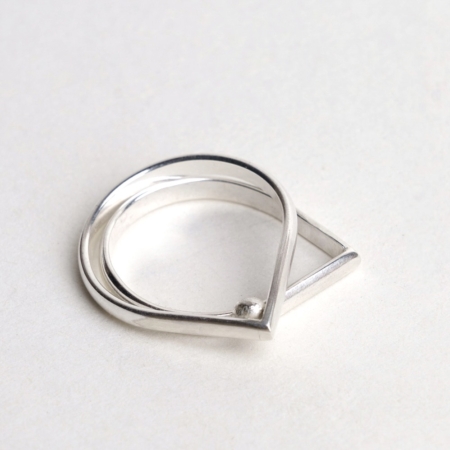Circle and Square Ring catz bauhaus