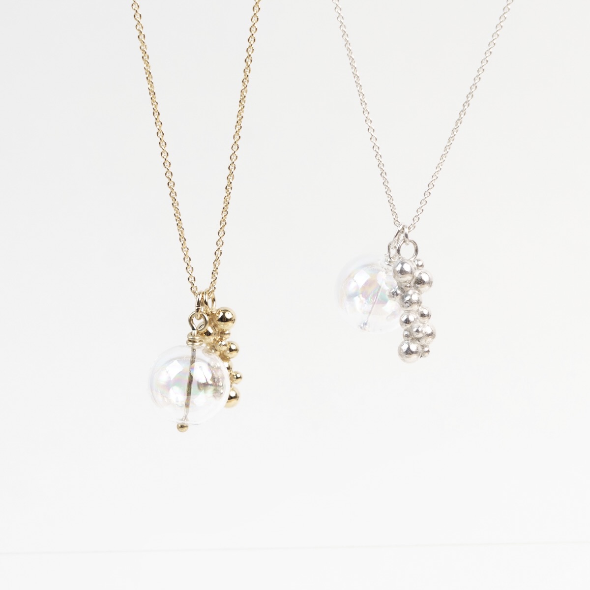 soap bubble halskæde catz - håndlavede smykker fra eget værksted