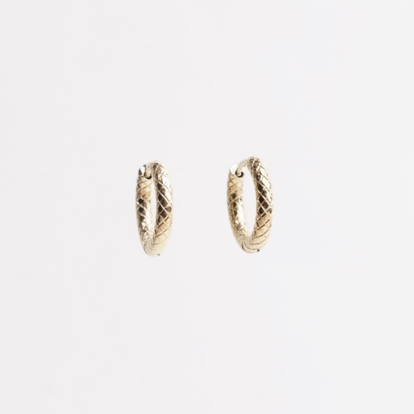 Snakeskin Hoops - øreringe