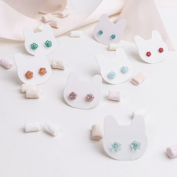 Flower field - ørestikker catz for kids