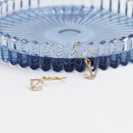 Tiny Anchor - øreringe catz