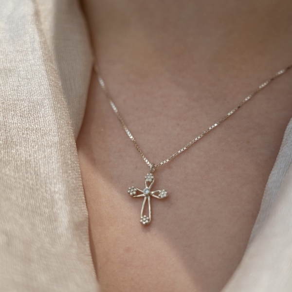 Little Bling Cross - halskæde catz