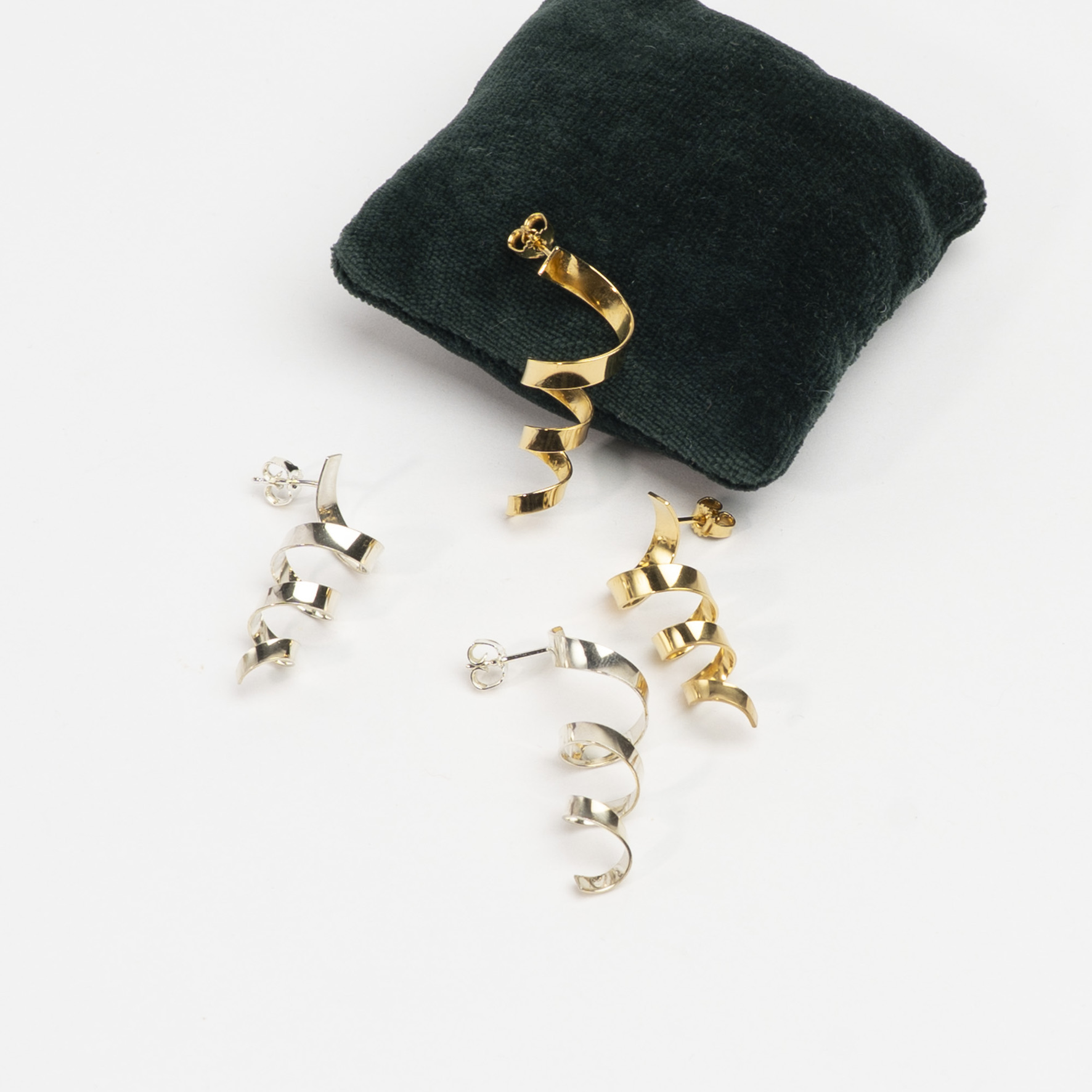 Serpentine Twin - øreringe - catz - håndlavede smykker fra eget værksted