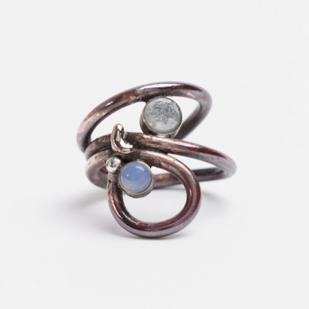 Aqua II - Copper Ring catz, håndlavede smykker fra eget værksted