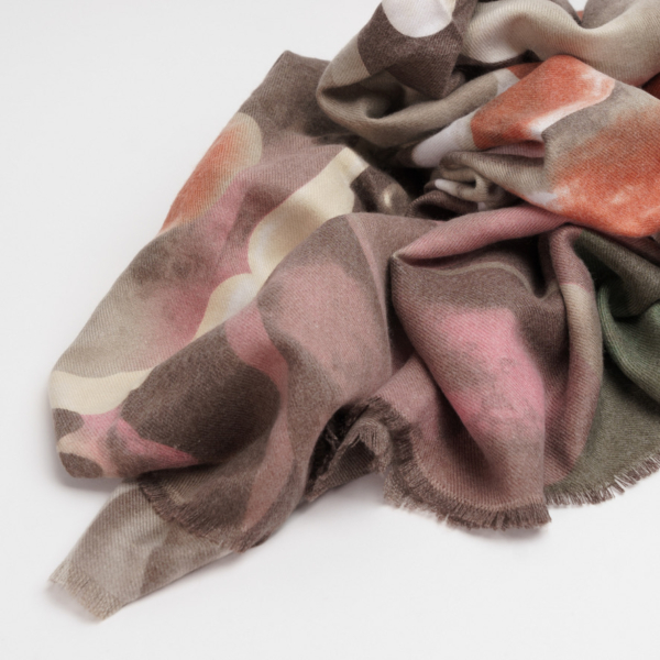 Winter Flower Taupe - halstørklæde catz