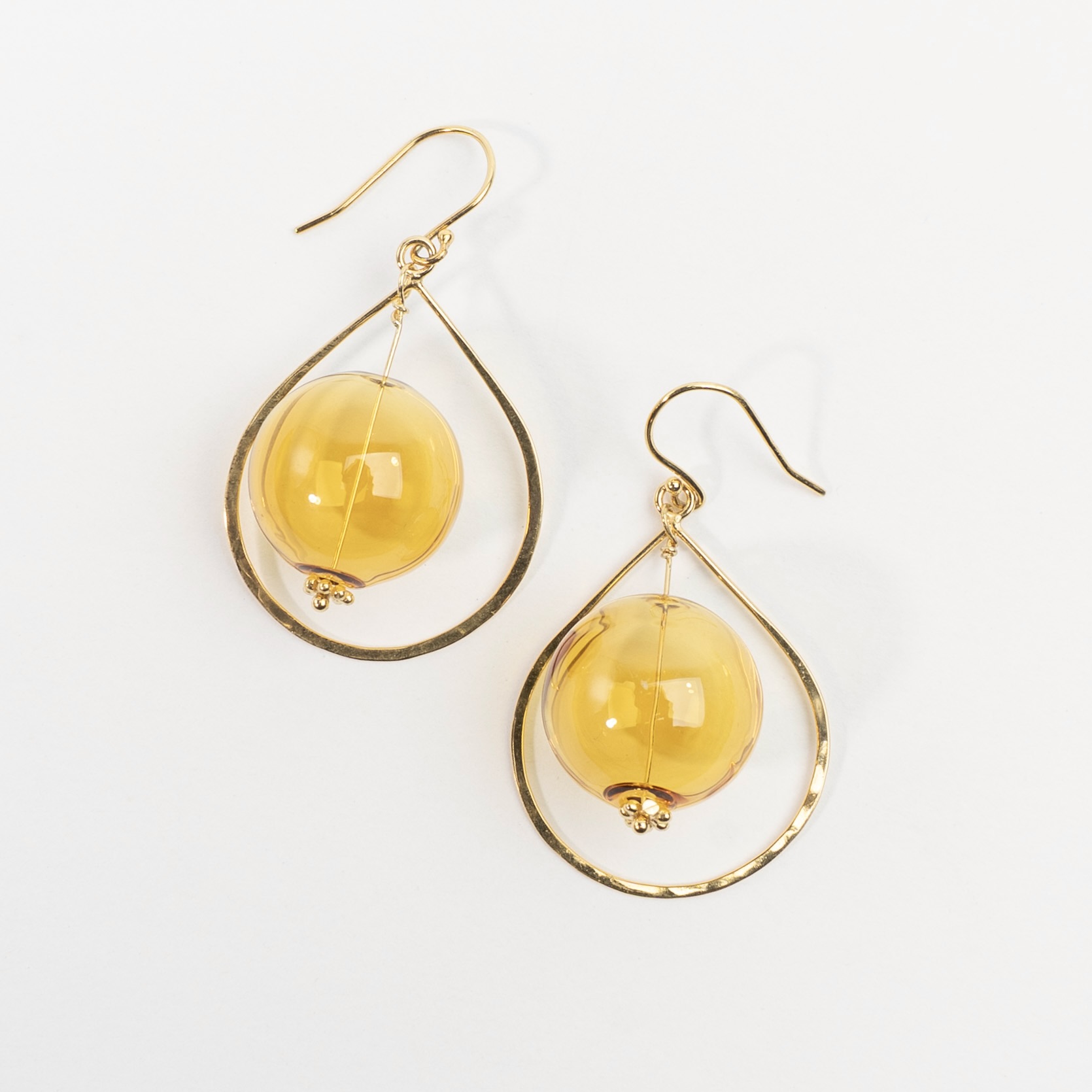 Drop Bubbles Blue - øreringe catz, håndlavede smykker fra eget værksted