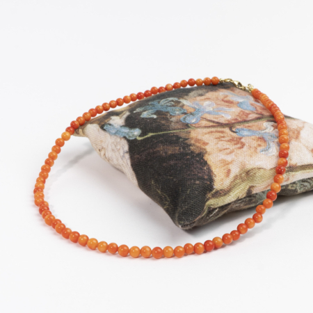 Orange Coral - perlekæde catz, håndlavede smykker fra eget værksted