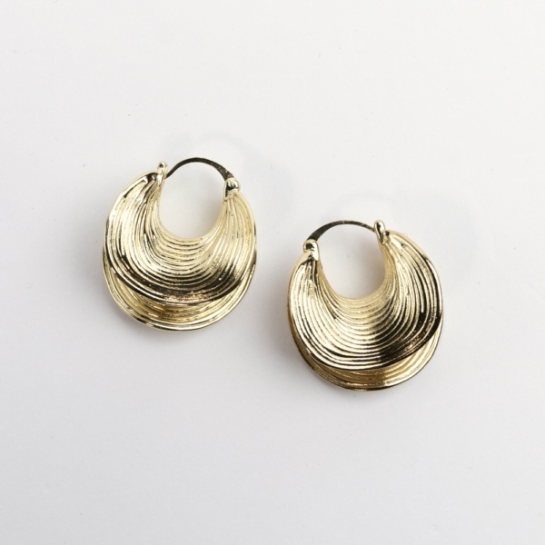 Grooved Hoops - Øreringe - Image 2