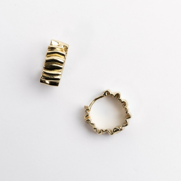 Folded Hoops - øreringe catz