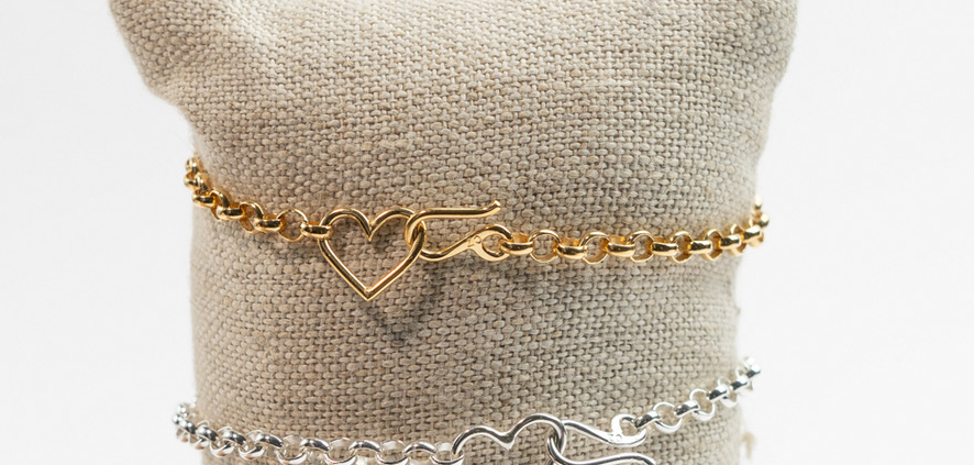 Heart Lock - armbånd catz, håndlavede smykker fra eget værksted
