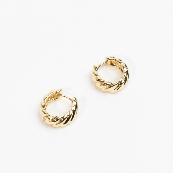 Chunky Twist Hoops - Øreringe catz