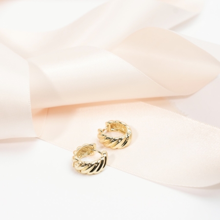 Chunky Twist Hoops - Øreringe catz