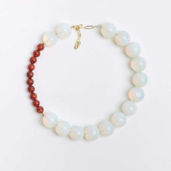 Opalite and Coral - perlekæde catz