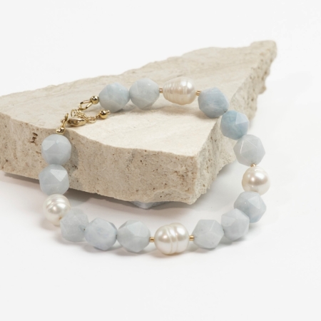 Cloudy Sky - perlearmbånd catz, håndlavede smykker fra eget værksted