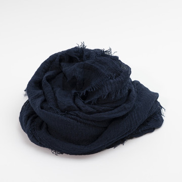 Crinkle tørklæde - midnight blue catz