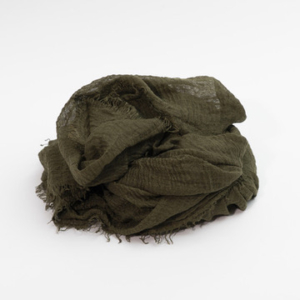 Crinkle tørklæde - khaki catz