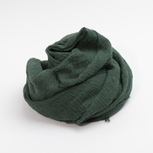 Crinkle tørklæde - bottle green catz