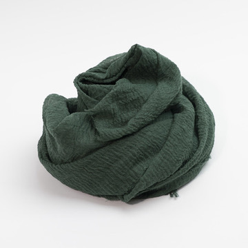 Crinkle tørklæde - bottle green catz