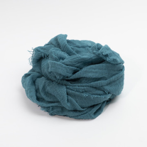 Crinkle tørklæde - teal catz