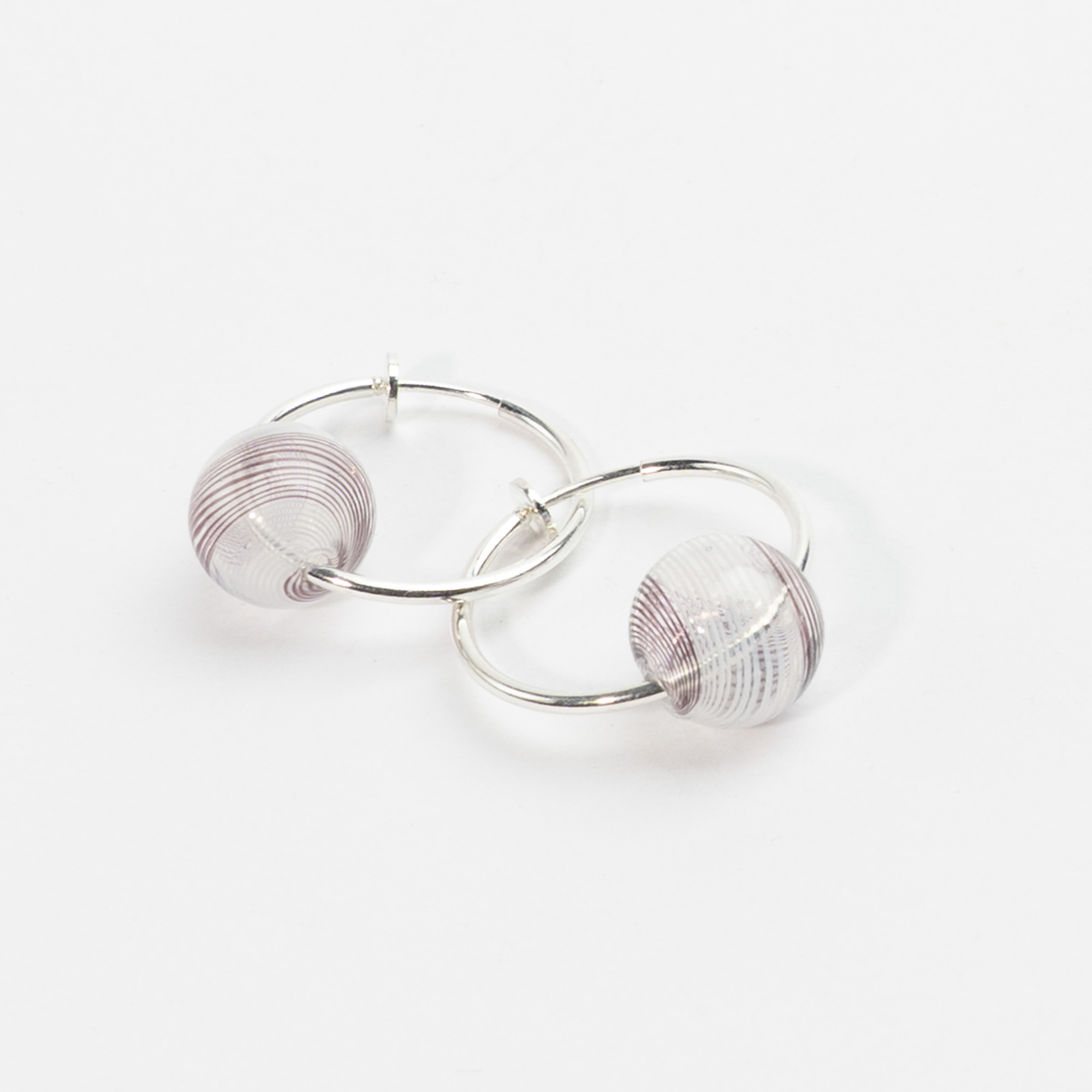 Creol til uden huller - Bubble Hoop 25 mm, catz, håndlavede smykker fra eget værksted