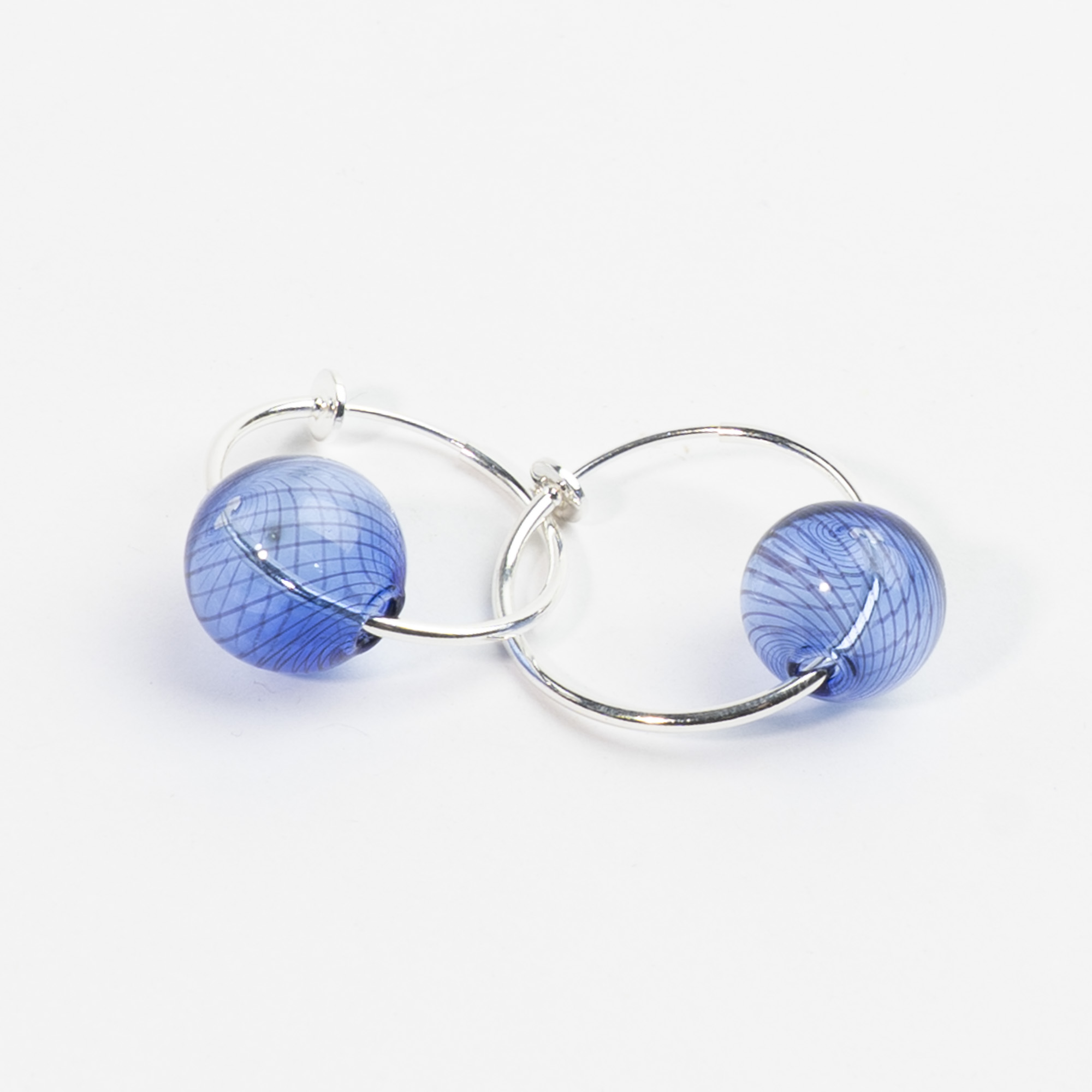 Creol til uden huller - Bubble Hoop 25 mm, catz, håndlavede smykker fra eget værksted