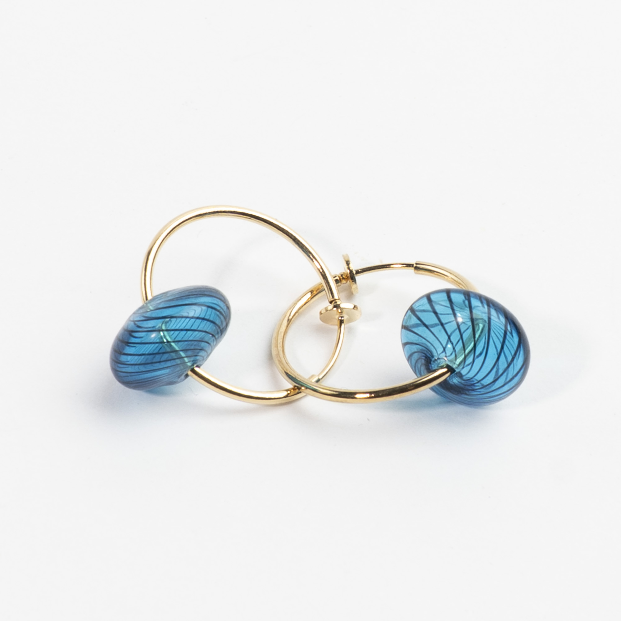 Creol til uden huller - Bubble Hoop 25 mm, catz, håndlavede smykker fra eget værksted