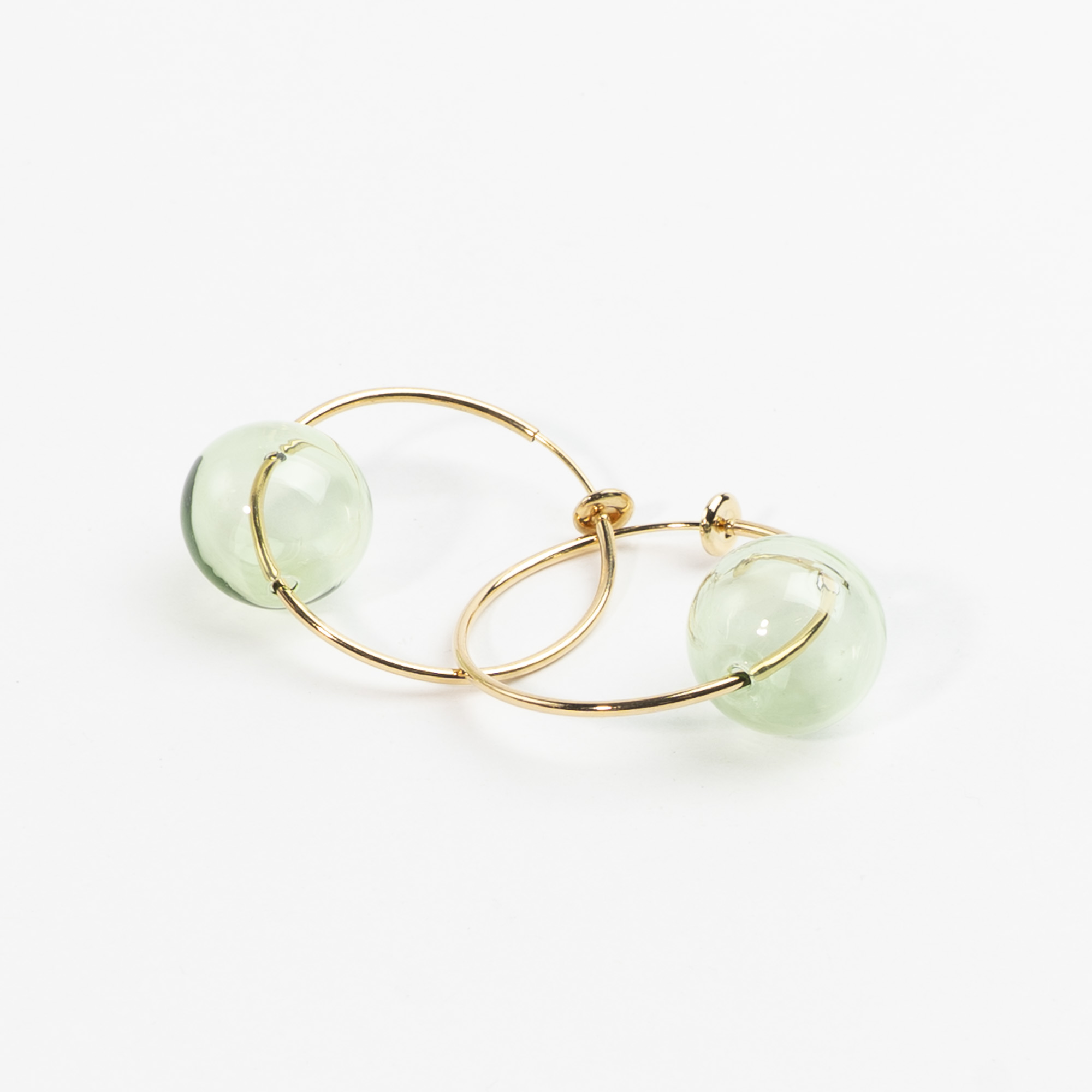 Creol til uden huller - Bubble Hoop 35 mm, catz, håndlavede smykker fra eget værksted