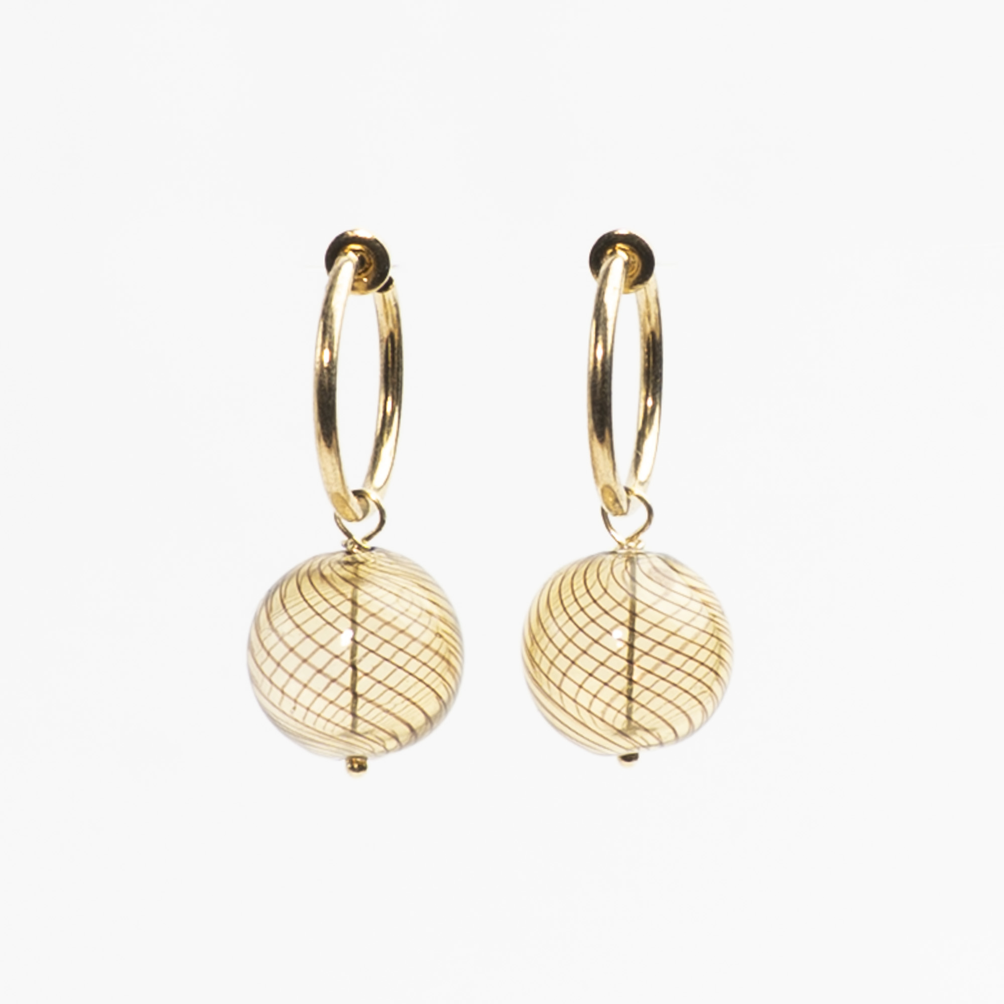 Creol til uden huller - Bubble Hoop 17 mm catz, håndlavede smykker fra eget værksted