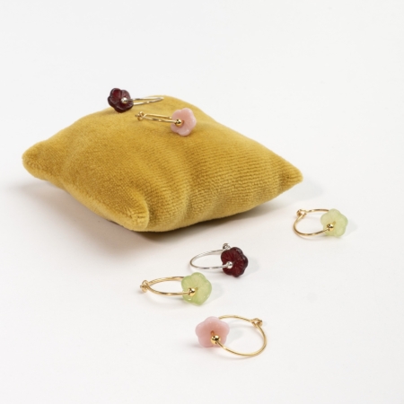 Flower Field Hoops - øreringe catz, håndlavede smykker fra eget værksted