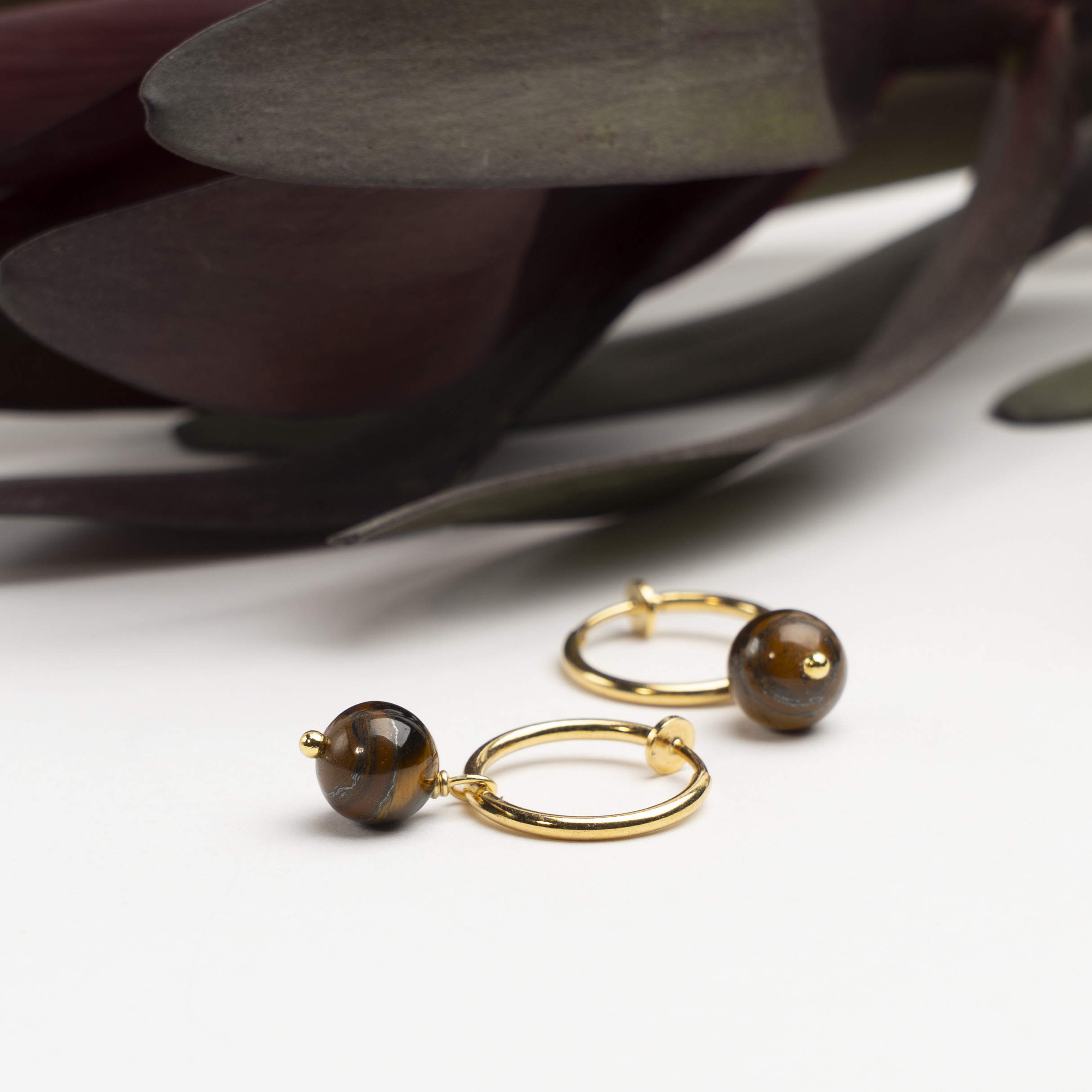 Creol til uden huller - Tiger's Eye catz, håndlavede smykker fra eget værksted