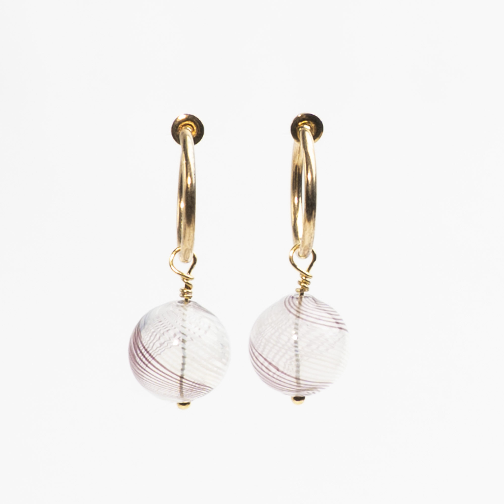 Creol til uden huller - Bubble Hoop 17 mm catz, håndlavede smykker fra eget værksted