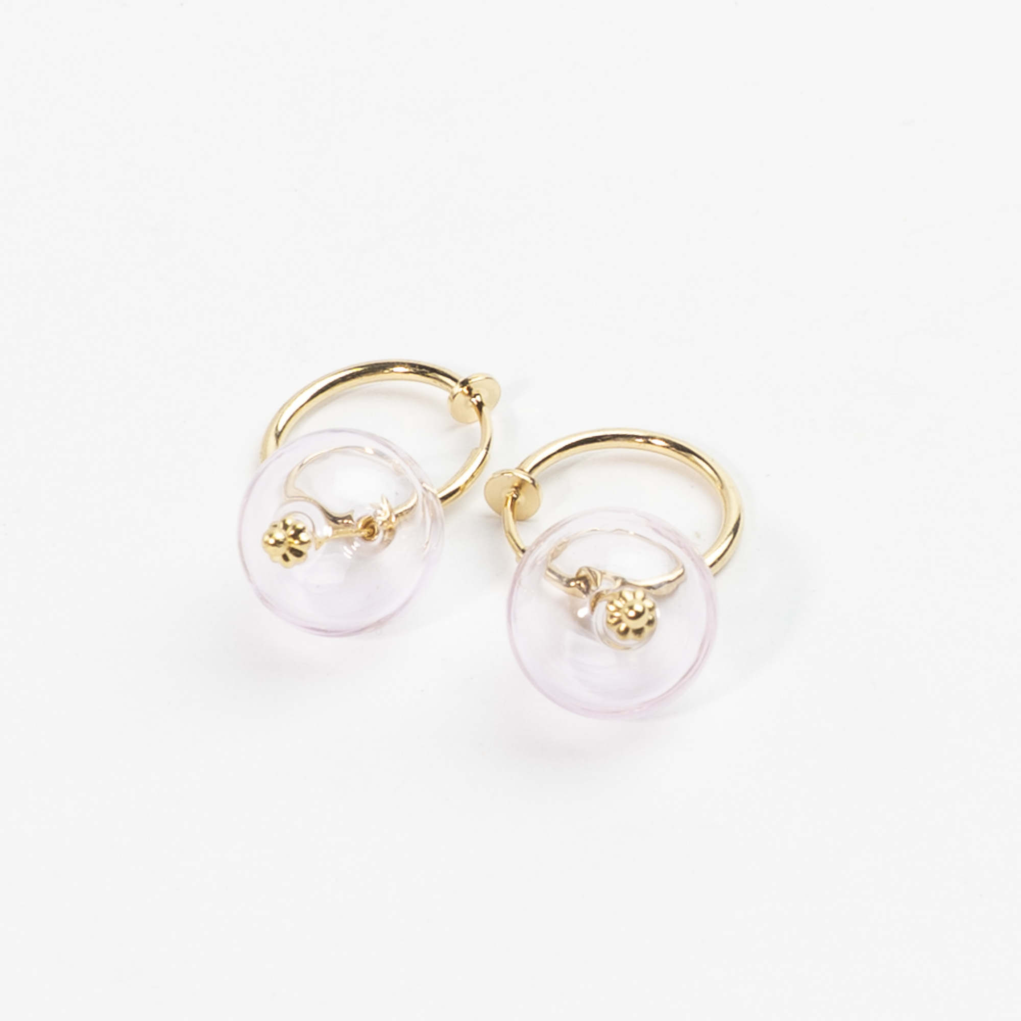 Creol til uden huller - Bubble Hoop 17 mm catz, håndlavede smykker fra eget værksted