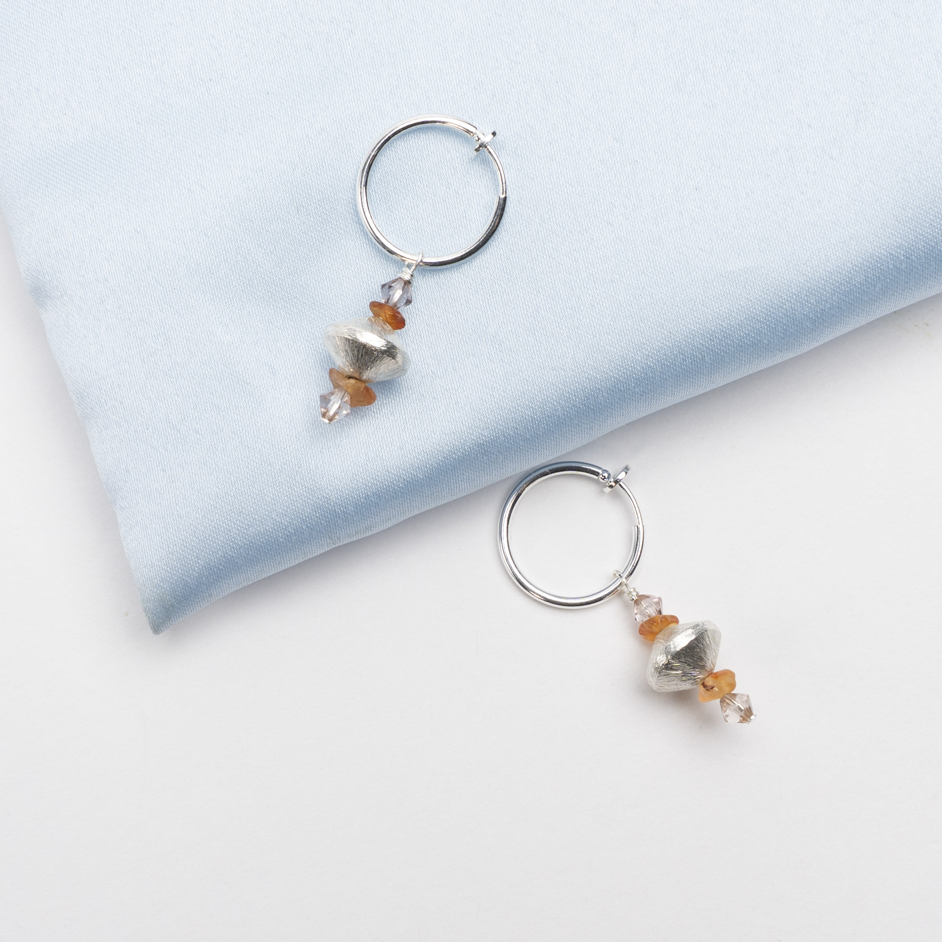 Creol til uden huller - Silver Cone - catz - clip-on