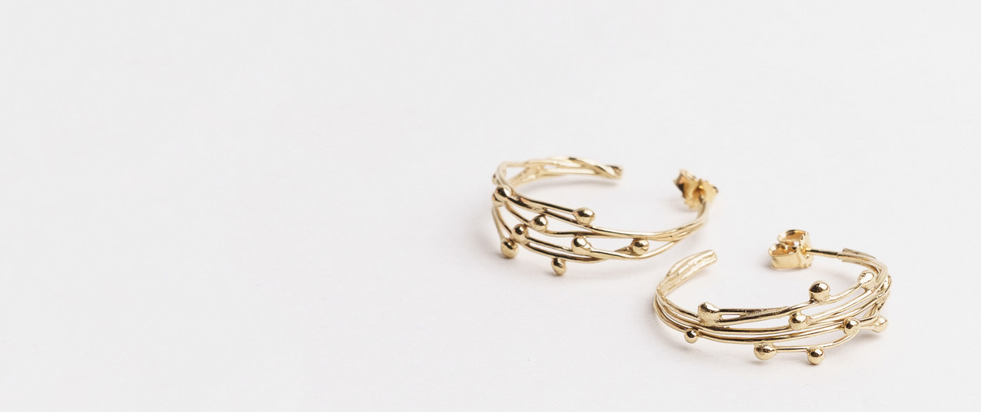 twig hoops, øreringe, catz, håndlavede smykker fra eget værksted