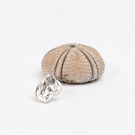 Aqua Single Earstud - no. 8 - catz håndlavede smykker