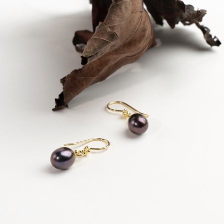 dark pearl flower - øreringe - catz