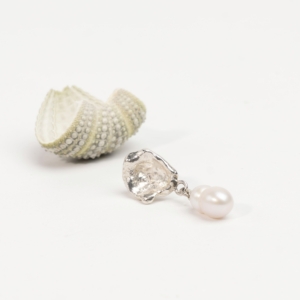 Aqua Single Earstud - no. 11 - catz håndlavede smykker