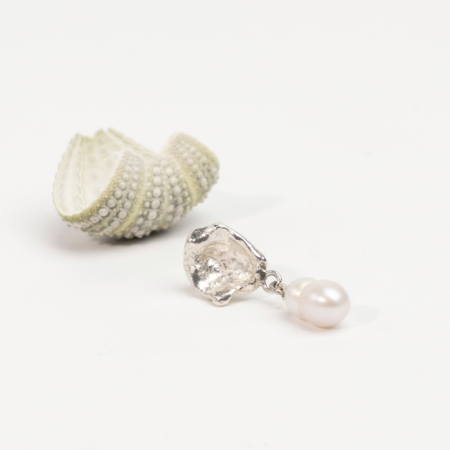 Aqua Single Earstud - no. 11 - catz håndlavede smykker