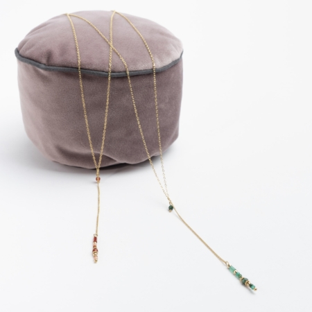 Tiny Gem - Y-halskæde catz