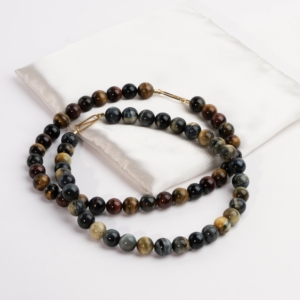 Tiger's-Eye -Multicolour-perlekæde catz-håndlavede-smykker-fra-svendborg