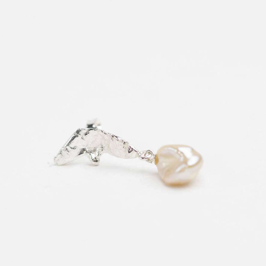 Aqua Single Earstud - no. 14 - Billede 3
