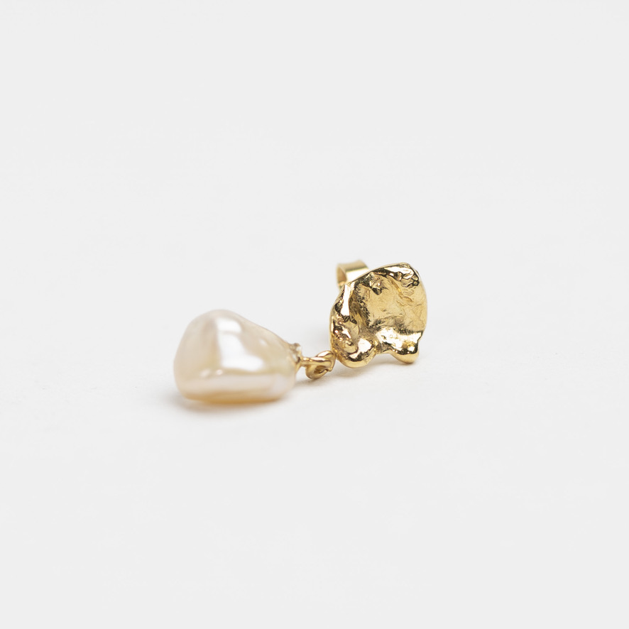 Aqua Single Earstud - no. 19 - Billede 3