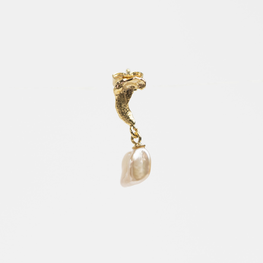 Aqua Single Earstud - no. 17 - Billede 3